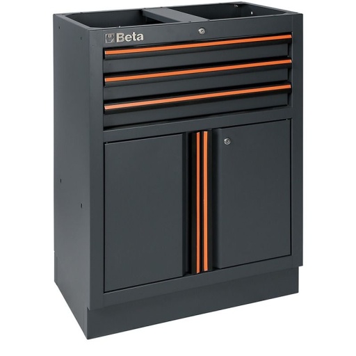 Meuble d'atelier 3 tiroirs et 2 portes C45PRO M3A