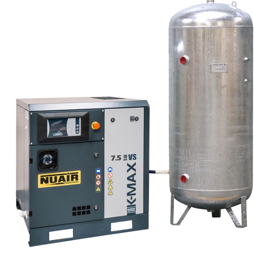 Compresseur à vitesse variable 7,5 kW 10 bar cuve 500 L K-MAX 