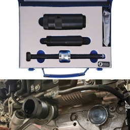 Kit de maintien de pignon de pompe à carburant, Vauxhall 1.6 CDTI
Outil d'extraction de pignon de pompe et de pompe diesel.
Applications véhicules : Vauxhall Astra (2013 - 2018), GTC (2015 - 2018), Insignia (2015 - 2018), Meriva (2013 - 2017), Mokka (2014 - 2018), Zafira (2013 - 2018).
Applications moteurs : 1.6 CDTi diesel, LVK/B16DTR, LVL/B16DTH, LWQ/B16DTC, LWQ/B16DTE, LWV/B16DTU.
Équivalent de l'OEM EN-50885. Pour le calage du moteur, voir n° de référence Laser 6617.
Comprend un marteau à inertie pour extraire la plaque d'obturation de pignon. Une nouvelle plaque d’obturation de pignon sera requise - numéro de pièce OEM 5557422.
