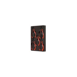 Jeu de 5 pinces électroniques

- chrome vanadium 
- poigne ergonomique bicomposant
- ouverture automatique pour un travail avec plus de confort
- livre avec son plateau de rangement 
composition:
- 1 pince coupante diagonale longueur 120mm - pince coupante frontale longueur 110mm - pince universelle longueur 120mm - Pince à bec-demi rond droit longueur 135mm - Pince à bec long droit longueur 160mm 
composition idéale pour le travail sur circuit électronique sensible (circuits électrique de véhicules. ordinateurs...)