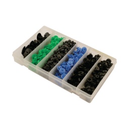Assortiment de clips de fixation - opel
composition réf constructeur :
90218614 x 20
1591426. 174864 x 40
7814.24. n0385501 x 100
7701053516. 7l5853994 x 50
2240582 x 50
180942 x 40