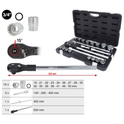 12 pans
Syst&egrave;me FlankTraction
Finition satin&eacute;e
Chrome Vanadium
Coffret robuste en mati&egrave;re plastique
