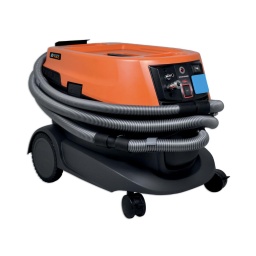 Aspirateur à sec industriel portable conçu pour être utilisé en tant qu'extracteur de poussière lors des travaux avec des outils de ponçage pneumatiques et/ou électriques, etc. 
Il est équipé d'un fût à déchets de 38 litres, d'une entrée d'air d'atelier et d'un tuyau 2 en 1 pour l'utilisation d'outils pneumatiques, ainsi que d'une prise électrique BS à 3 broches d'une puissance de 1 000 W pour l'utilisation d'outils électriques. 
Il peut être commuté entre un mode automatique, qui met l'aspirateur en marche lorsque l'outil connecté est utilisé et l'arrête 5 à 10 secondes après que l'outil a cessé de fonctionner, et un mode manuel dans lequel l'aspirateur fonctionne en continu.

Extracteur de poussière à alimentation secteur, doté d'une prise d'air et d'une prise de courant, à utiliser avec les outils de ponçage, de perçage et de coupe équipés d'un raccord de tuyau d'extraction des poussières/évacuation.
Dimensions : 790 x 545 x 560 mm. Poids : 16,66 kg.
Capacité du fût : 38 L. Alimentation : 220-240 V, 1 150-1 350 W. Vide maximal : 2450 mm H2O ±10 %. Débit d'air : 2,9 m³/min ±10 %. Certifié CE.
Comprend : 1 tuyau 2 en 1 de 5 m, utilisable avec des outils pneumatiques, 1 sac à poussière en papier (référence 92706), 1 filtre en papier (référence 92705). Un rack d'outils et d'accessoires supplémentaires est également disponible, voir la référence 92698.
Convient pour une utilisation avec la ponceuse pneumatique à paume orbitale aléatoire (référence 92685) et la ponceuse orbitale aléatoire électrique (référence 92696) Power-TEC.