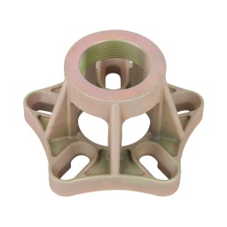 Presse pour cardan. 5 trous
- pour extraire les cardans colles et rouilles directement sur le vehicule
- pour tous types de véhicule avec moyeu a 5 trous
- pour diamètre de 100 a 170 mm vérin hydraulique conseille : 32 t (440.0025)
utilisation : véhicules de transport