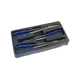 Module de pinces longues
pince de 400 mm de long pour un meilleur acces
contenu : pince droite. pince courbée a 45 degres. pince courbée à 90 degres
Poignées gainées fabrication en chrome vanadium
fourni dans un emballage plastique de rangement