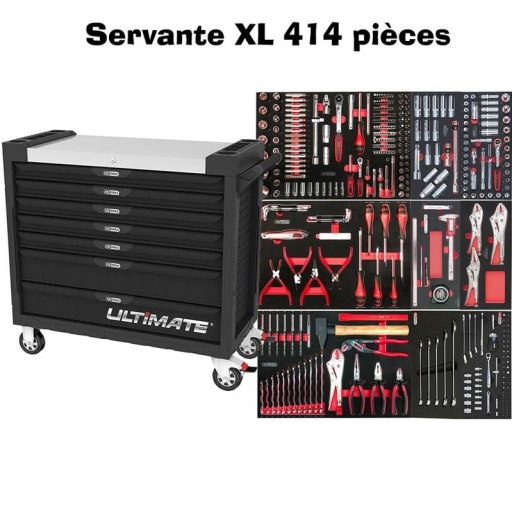 Servante d'atelier ks tools avec composition 414 pièces