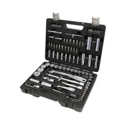 Coffret douilles beta easy
composition 1/4 :
- douille courte 4-4.5-5-5.5-6-7-8-9-10-11-12-13-14mm - douille longue 6-7-8-9-10-11-12-13mm - cliquet 48 dts
- 2 rallonges 50-100mm + 1 cardan
- carré coulissant 1/4
- tv 1/4"
- douille porte embout
- 18 embouts de vissage
composition 1/2 :
- douille courte 10-11-12-13-14-15-16-17-18-19-20-21-22-24-27-30-32mm - douille longue 14-15-17-19-22mm - cliquet 72 dts
- 2 rallonges 125-250mm + 1 cardan
- augmentateur 3/8 1/2
- 16 embouts 5/16"