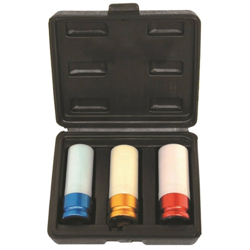 Douilles gainées 1/2" pour jantes alu (3 pcs)