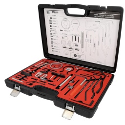 Jeu d'outils de r&eacute;glage moteur pour Citro&euml;n, Ford, Peugeot, Fiat, Jaguar 43 pi&egrave;ces

Caract&eacute;ristiques
Code moteur DS:	
RHH (DW10CTED4)
Code moteur Fiat:	
D9B (XUD9A), RFN (EW10J4), RHG, RHK (DW10UTED4), RHM (DW10ATED4), RHW (DW10ATED4), WJY (DW8), WJZ (DW8), 4HP, 4HR, 4HS, 4HT (DW12BTED4), 4HW (DW12ATED4)
Code moteur Ford:	
F6JA, F6JB, F6JC, F6JD, GPDA, GPDB, GPDC, G8DA, G8DB, G8DC, G8DD, G8DE, G8DF, HHDA, HHDB, HHJA, HHJB, HHJC, HHJD, HHJE, HHJF, MTDA, TZJB, UBJA
Code moteur Lancia:	
RFN (EW10J4), RFV (XU10J4R), RGX (XU10J2TE), RHK (DW10UTED4), RHM (DW10ATED4), RHR (DW10BTED4), RHW (DW10ATED4), RHZ (DW10ATED), 4HP, 4HR, 4HS, 4HT, 4HW (DW12ATED4)
Code moteur Mazda:	
F6JA, F6JB
Code moteur Mini:	
9HZ (DV6TED4)
Code moteur Mitsubishi:	
4HK
Code moteur Subaru:	
1KR-FE, 1ND-TV
Code moteur Suzuki:	
8HY
Code moteur Toyota:	
1KR-FE, 1ND-TV, 4WZ-FHV (DW10CTED4)
Motorcode Citroen:	A8A (XUD7TE), A9A (XUD7), BDY (XU5M), BDZ (XU5M), BFZ (XU5JP), CDY (TU9M), CDZ (TU9M), DDZ (XU9M), DFZ (XU9J1), DHX (XUD9BTF), DJY (XUD9A), DKZ (XU9JA), D6A (XU9J2), D8B (XUD9TE), D8C (XUD9UTF), D9B (XUD9), KDY (TU3M), KFW (TU3A), KFX (TU3A), KFZ (TU3FJ2/
Motorcode Peugeot:	A8A (XUD7TE), A9A (XUD7), BDZ (XU5M), BFZ (XU5JP), CDY (TU9M), CDZ (TU9M), DDZ (XU9M), DFZ (XU9J1), DHX (XUD9TE), DJY (XUD9A), D6A (XU9J2), D6B (XU9JA), D8A (XUD9TE), D8B (XUD9TE), D8C (XUD9UTF), D9B (XUD9A), D9B (XUD9AU), HDY (TU1M), H1B (TU1), KDX (TU3M
OE-Code Citroen:	0132-AJ1, 0132-AK, 0132-RZ, 0153-AB, 0153-AF, 0153-AL, 0153-M, 0153-N, 0187-J, 0188-AH, 0188-D, 0188-F, 0188-J1, 0188-J2, 0188-M, 0188-P, 0188-X, 0188-Y, 0189-A, 0189-c, 0189-E, 0189-L, 0189-R, 0189-S1, 0189-S2, 0194-A, 0194-B, 0194-C, 0195-K, 4507-TA, 45
OE-Code Dacia:	MOT582-01
OE-Code Fiat:	0132-AJ1, 0153-N, 0188-AH, 0188-D, 0188-F, 0188-J1, 0188-J2, 0188-M, 0188-P, 0188-X, 0188-Y, 0189-A, 0189-E, 0194-A, 0194-B, 1860617000, 1867030000, 1870900100, 1871007800, 1871007900, 1871008000, 1871008100, 7017-TW
OE-Code Ford:	303-1059, 303-1270, 303-732, 303-734, 303-735
OE-Code Jaguar:	303-1270
OE-Code Lancia:	0188-F, 0188-J2, 0188-M, 0188-P, 0188-X, 0189-E, 1867030000, 1870900100, 1871007800, 1871007900, 1871008000, 1871008100
OE-Code Landrover:	18G1632, 303-1059, 303-1270
OE-Code Mazda:	49JE02018, 49JE02020, 49JE02021
OE-Code Mitsubishi:	0188-AH, 0188-F, 0188-M, 0188-X
OE-Code Nissan:	MOT582-01, 0188-J2
OE-Code Opel:	0188-AH, 0188-F, 0188-M, 0188-X, 0188-Y
OE-Code Peugeot:	0132-AB, 0132-AJ1, 0132-AK, 0132-Q, 0132-RZ, 0153-AB, 0153-AF, 0153-AL, 0153-N, 0178-C, 0178-D, 0187-J, 0188-AH, 0188-D, 0188-F, 0188-J1, 0188-J2, 0188-M, 0188-P, 0188-X, 0188-Y, 0189-A, 0189-AZ, 0189-E, 0189-L, 0189-R, 0189-S1, 0189-S2, 0194-A, 0194-B, 0
OE-Code Renault:	MOT1436, MOT582-01
OE-Code Suzuki:	MOT582-01
OE-Code Toyota:	0188-AH, 0188-F, 0188-J2, 0188-M, 0188-X, 0188-Y, 0194-A, 0194-B, 0194-C
OE-Code Volvo:	9997121, 9997122, 9997169
