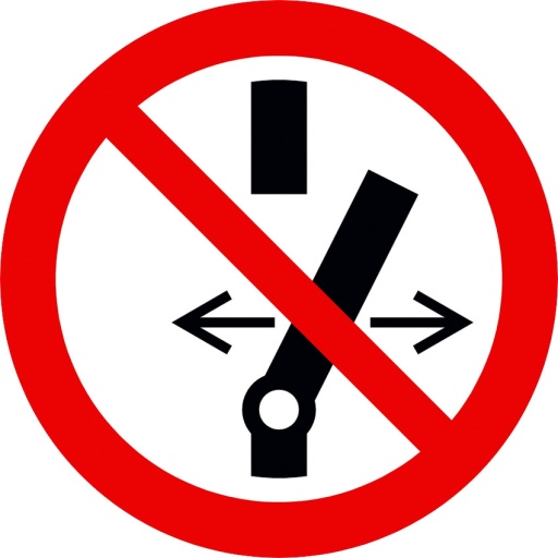 Panneau de signalisation travaux sur véhicules hybrides et électriques : Ne pas allumer