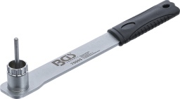 Pour le montage et le d&eacute;montage des bagues de verrouillage sur cassettes et disques de frein-Convient pour Shimano, SRAM, SUN TOUR, etc.-La goupille de centrage emp&ecirc;che le gauchissement de la cl&eacute;-Longueur de l&rsquo;insert&nbsp;: 30&nbsp;mm-Diam&egrave;tre de la goupille de centrage&nbsp;: 5&nbsp;mm-&Eacute;paisseur du mat&eacute;riau&nbsp;: 4&nbsp;mm