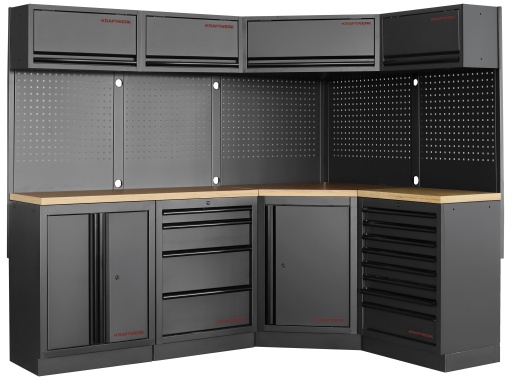 MOBILIO BLK Mobilier d'atelier 4 éléments, Hêtre