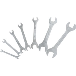 Trousse de cl&eacute;s &agrave; fourches extra-plates COMPETITION, 7 pcs
6x7-8x9-10x12-11x13-14x17-19x21-22x23mm
Epaisseur 3mm