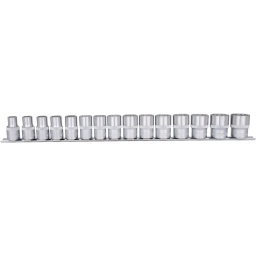 12 pans
Syst&egrave;me FlankTraction
Selon DIN 3124 / ISO 2725-1
Carr&eacute; d'entra&icirc;nement int&eacute;rieur selon DIN 3120 / ISO 1174-1 avec encoche pour verrouillage par bille
Version courte
Pour une utilisation manuelle
Finition satin&eacute;e
Chrome Vanadium
Comprend un rail de rangement

