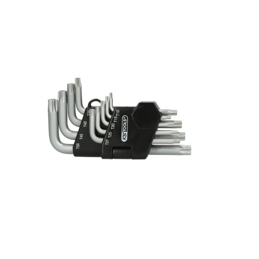 Jeu de 9 clés mâles TORX® percé courtes