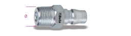 Embout rapide profil Asiatique, filetage mâle, embout conique BSPT