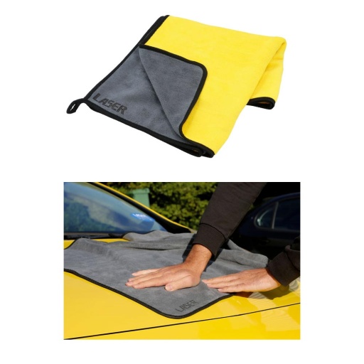 Serviette de séchage en microfibre polaire corail XL