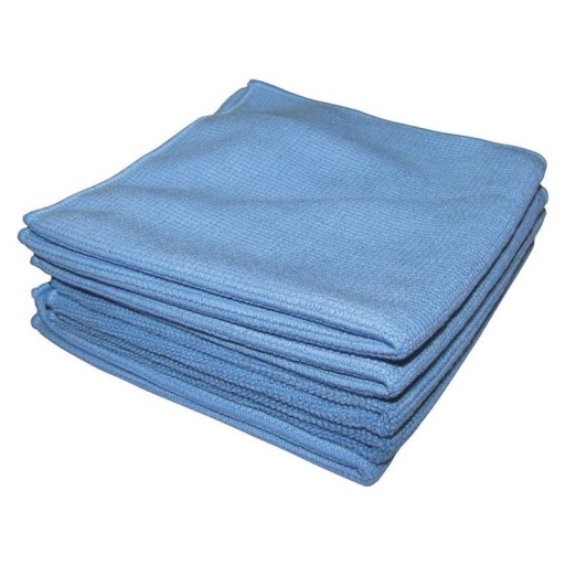 Microfibre 320g/m² 400x400mm bleue - lot de 5pc