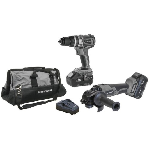 Pack Meuleuse 125+Perceuse Percu 60+Grand Sac +Chargeur+2 Batteries 4ah