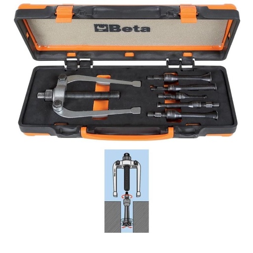 Coffret d'extracteur roulement intèrieurs 5 extracteurs à pinces 9-30mm 1544