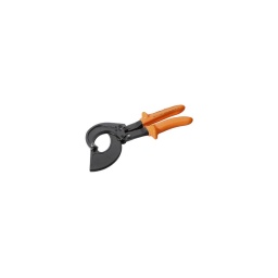 Coupe-câble à crémaillère isolé 1000V - ouverture 52 mm
Isolation selon IEC 60900
Pour la coupe de câbles électriques en cuivre ou en aluminium
Articulation à double roulement excentrique
Crémaillère très résistante
Capacité de coupe :
Câble BT NF C 33-209 : 3 x 150² + 70²
Câble BT NF C 33-210 : 3 x 240² + 95²
Câble HTA NF C 33-223, C 33-216 : 1 x 240²