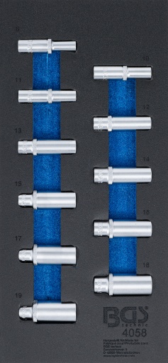 Module douilles 3/8" 8 - 19 mm longues 11 pièces