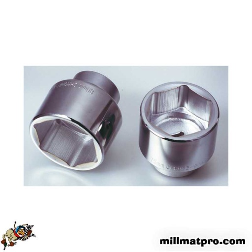 Douille 1" 6 pans chrome plus 36mm 
