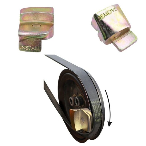 Outil de dépose et d'installation de courroies extensibles