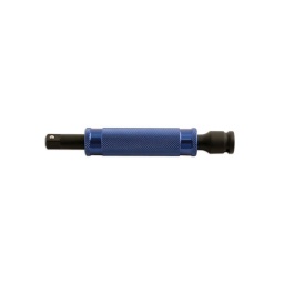 Barre d'extension pour douille à impact avec poignee fixe 200mm long fabriqué en Chrome Molybdenum Extension solidifié lors de la fabrication la poignée permet à l'utilisateur de saisir la barre en supportant la clé à choc et la douille.  Carré de 1/2"