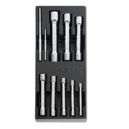 Module clé tubulaire grande force
- composition:6x7-8x9-10x11-12x13-14x15-16x17-18x19-20x22mm 
- plateau termoformm dur
- 1/4 de tiroir
- 367x147mm - qualité premium beta depuis 1939