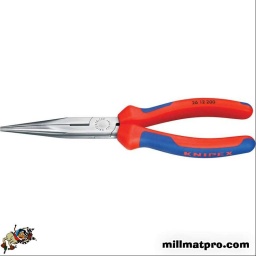 Pince demi ronde droite avec tranchant
Gainé bi matière 
Longueur: 200mm
Diamètre du fil d'acier: 2,2mm
Diamètre du fil clou: 3,2mm