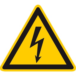 Avertissement de tensions électriques dangereuses 
Pour sécuriser les zones de travail 
Usage intérieur et extérieur 
Surface laminée 
3 trous Ø 4,5 mm avec entraxe 80 mm 
Résistant à l'usure et aux produits chimiques 
Alliage Aluminium / PVC 

