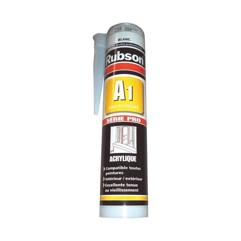 MASTIC ACRYLIQUE BATIMENT BLANC - RUBSON MASTIC ACRYLIQUE BÂTIMENT BLANC  CARTOUCHE DE 300ML