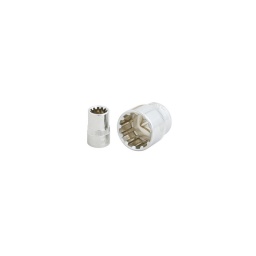 Douille 3/8 profil triple plus 21mm 
innovant. le nouveau profil triple plus permet de travailler les côtés en millimetres et en pouce. les écrous torx et xzn. ainsi que les écrous 6 et 12 pans.

- longueur 32mm - profil strie
- chrome vanadium

pour connaitre le tableau de correspondance. telechargez la fiche technique.