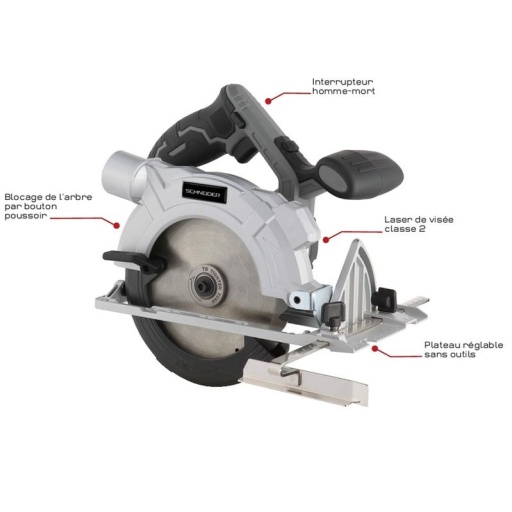 Scie Circulaire 165mm 20v Sans Batterie & Chargeur