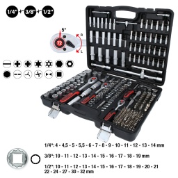 12 pans
Système FlankTraction
Finition satinée
Chrome Vanadium
Coffret robuste en matière plastique