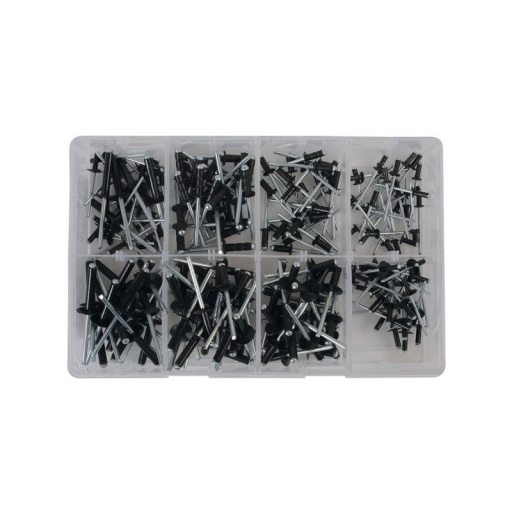 Assortiment de 200 rivets noirs 