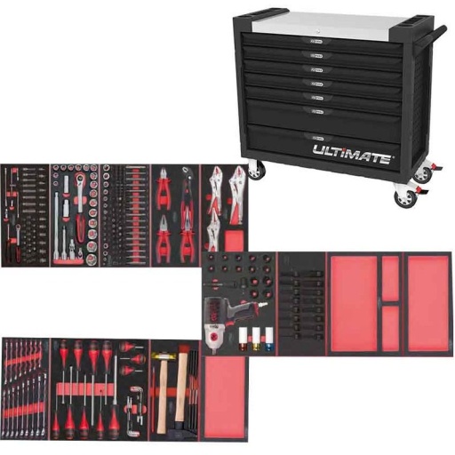 Servante ULTIMATE XL équipée de 263 outils