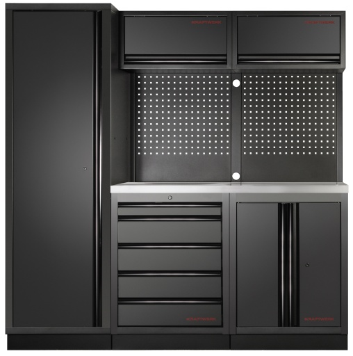 Mobilier d'atelier 3 éléments MOBILIO BLK Acier inoxydable