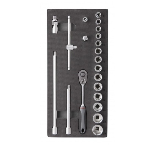 Insert cliquet 3/8" (21 pcs)
