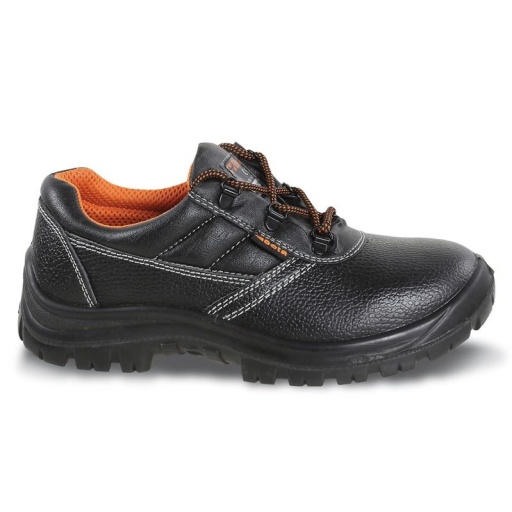 Chaussure de sécurité basse type Derby en cuir pigmenté hydrofuge sans embout ni semelle anti-perforation