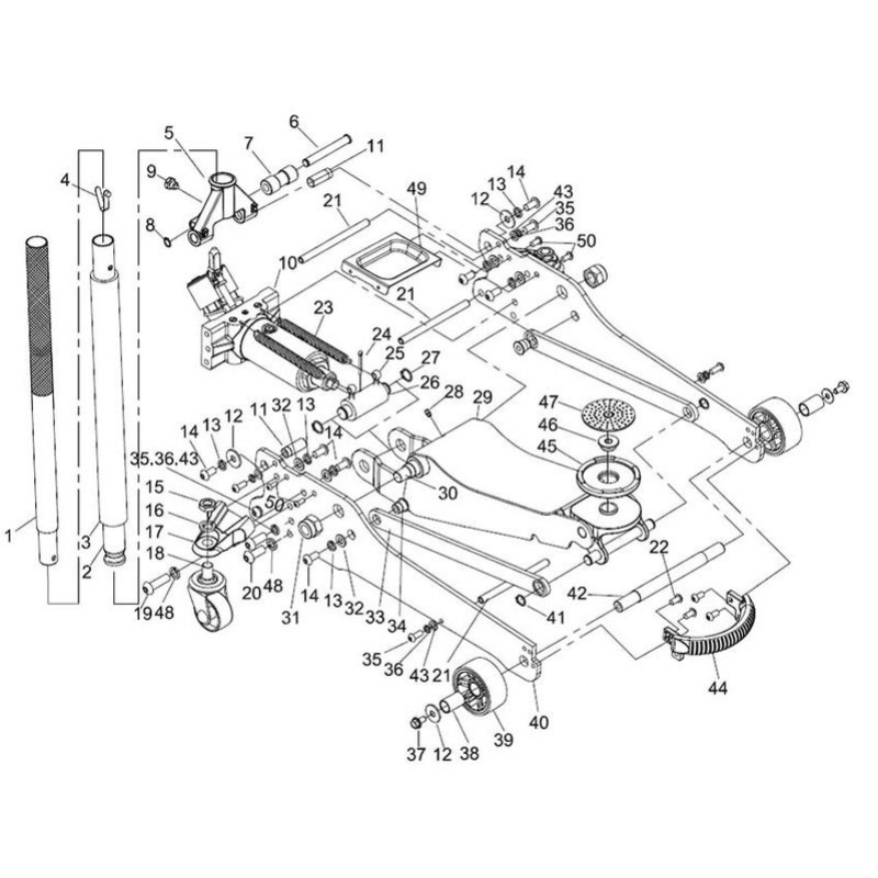 / Vérin complet pour cric KS tools 161.0365