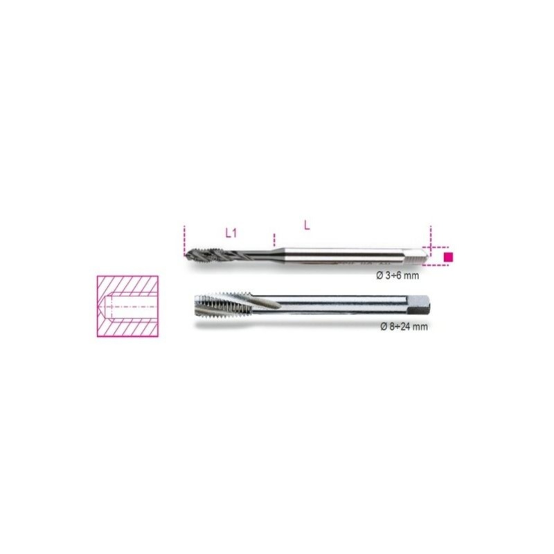 Taraud Machine M4 X 0.7 - 4 Flûtes Droites - Acier Rapide - Pour Perçage Et Filetage