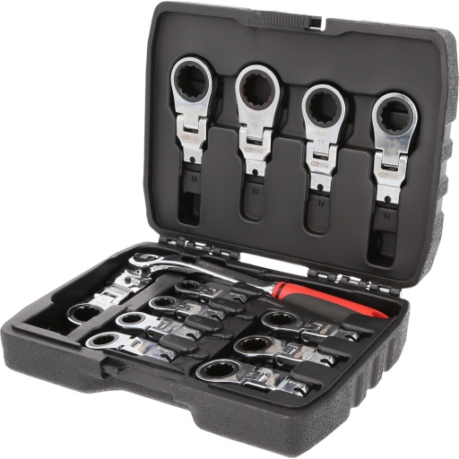 Coffret de clés polygonales à cliquet emmanchables 13 pcs