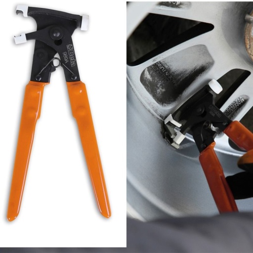 Pince pour retrait plombs équilibrage des roues