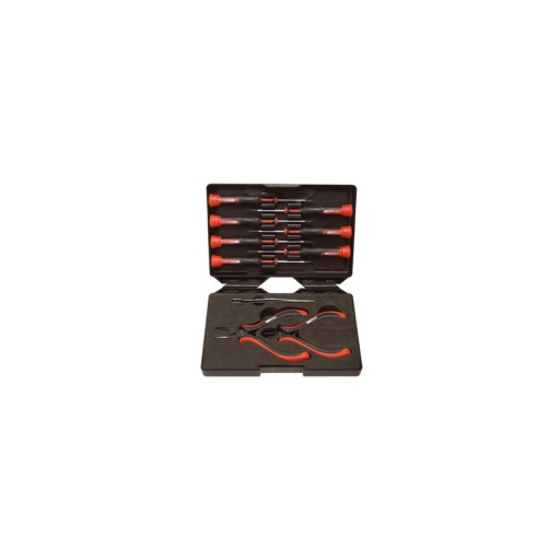 Coffret 10 pièces pinces + tournevis électroniques