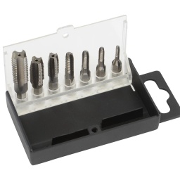 Jeu d'embouts tarauds HSS-G 3-12
Ce jeu d'embouts tarauds de haute qualité vous offre une solution professionnelle pour le taraudage efficace de filetages intérieurs avec des outils électriques modernes.
Les embouts HexTap S ont été spécialement conçus pour être utilisés avec des perceuses-visseuses sans fil et des perceuses manuelles, permettant un gain de temps considérable par rapport aux méthodes manuelles grâce à leur fabrication de précision.
Fabriqués en acier rapide rectifié (HSS-G), ces outils se distinguent par une précision de profil exacte et une longue durée de vie.
Le système de filetage métrique ISO selon la norme DIN 13 couvre les tailles les plus courantes dans la construction mécanique et l'atelier, tandis que l'emmanchement hexagonal assure une transmission de force sûre et un changement d'outil rapide