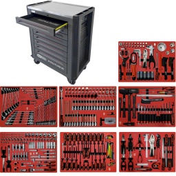 Servante d’atelier SIGNATURE i10 avec 397 outils pour 7 tiroirs
Compositon :
SIGNATURE SCS Module de pince, 28 pcs, modules système 1/1
SIGNATURE SCS Module de marteaux et de burins, 22 pcs, modules...
SIGNATURE SCS Module de tournevis ERGOTORQUEplus, 41 pcs, modules...
SIGNATURE SCS Module spéciale démontage roues, 43 pcs, modules...
SIGNATURE SCS 1/4'' +3/8'' +1/2'' Module de douille, 111 pcs,...
SIGNATURE SCS Module de clés, 41 pcs, modules système 1/1
SIGNATURE SCS 1/2'' Module de douille, 111 pcs, modules système
Nouvelle gamme servante signature ks tools, la meilleur jamais construite chez Ks tools
Chassis
- Chassis resistance 900kg
- Petit tiroir resistance 60kg, grand tiroir résistance 120kg
- Grande epaisseur de tôle 2mm pour la base, 1mm pour le chassis, 0.8mm pour le tiroir
Les plus :
- Pictogramme sur les tiroirs pour identification rapide
- Bac de rangement magnétique
- Porte flacon, porte aérosol
- Protection angle
- Duo lock, vous choisissez si vous voulez utriliser le système antibasculement de votre servante