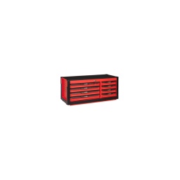 Coffre à outils 8 tiroirs
- panneau perfore
- tiroirs sur glissieres à billes extra-resistant (45 kg par tiroir)
- plan de travail avec tapis mousse
- tiroirs à ouverture totale
- blocage des tiroirs en position fermee
- fermeture totale et simultanee des tiroirs par serrure 
- finition "pearl"
- tapis mousse dans chaque tiroirs

- poids 51.8kg
- dimensions : l1060xl470xh422mm 