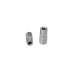 Douille torx femelle 3/8 chrome mat e4

- l 28mm - profil strie
- finition mat